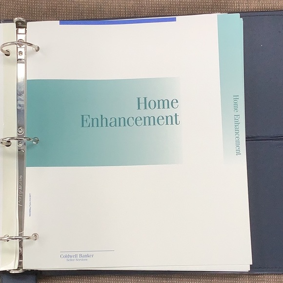 Real Estate COLDWELL BANKER STAND UP PRESENTATION BINDER 7 tabs 3 ring Realtor - Picture 7 of 13